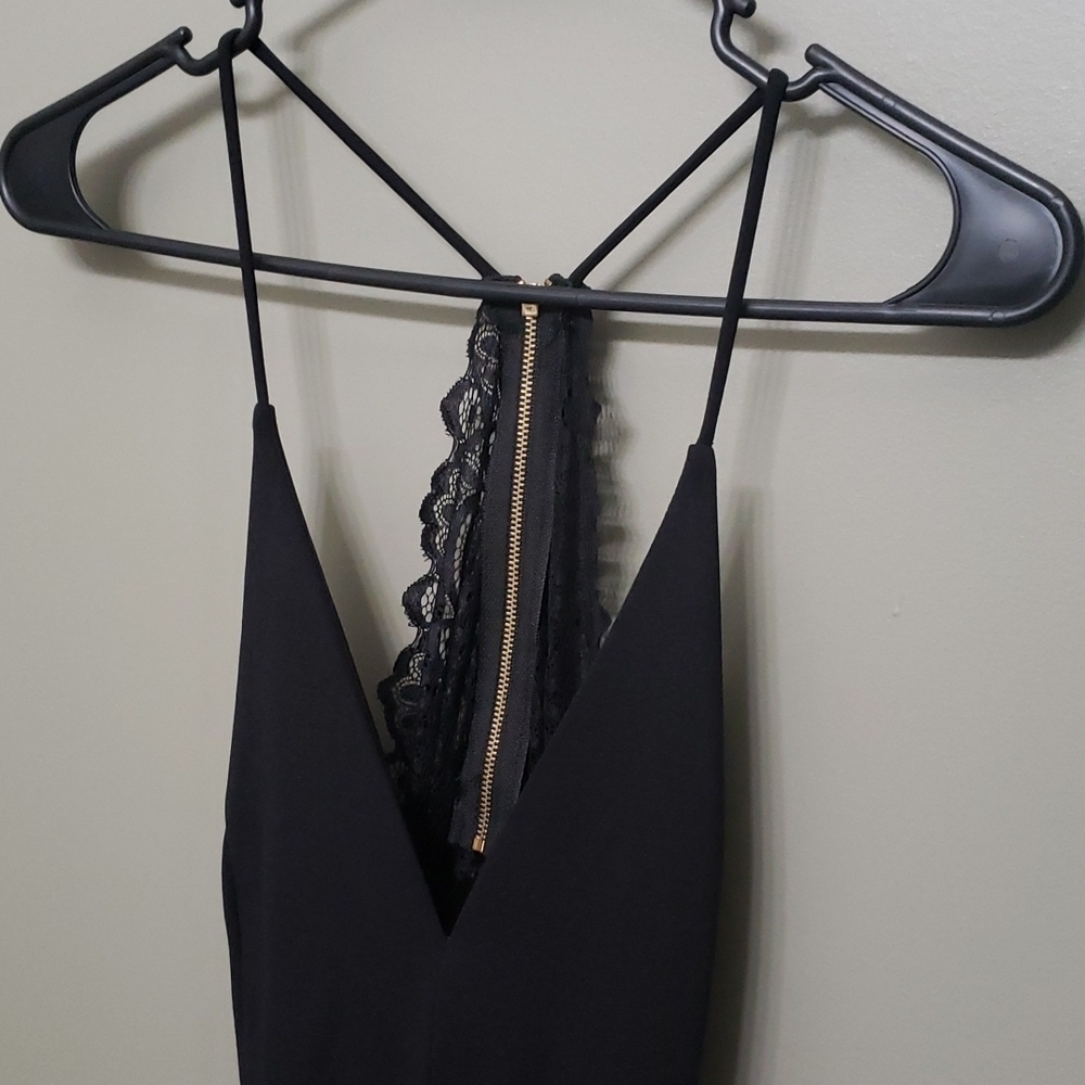 Windsor dress women’s size medium black lace sexy open back Witchy Fairy - Picture 4 of 15